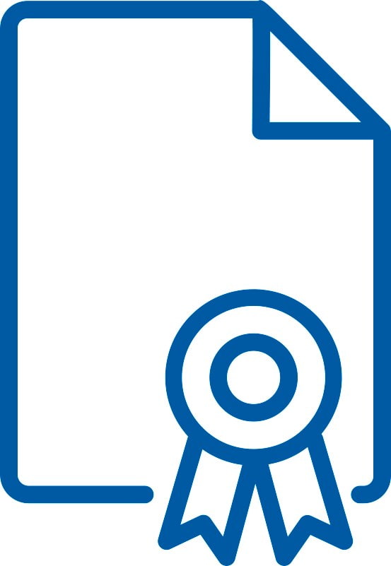blaues Zertifikat_Icon mady by Elias Bikbulatov from flaticon